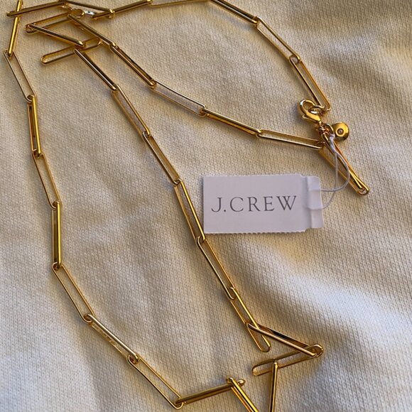 Paper Clip Necklace from JCREW - NEW with tags Gold-Plated - Picture 4 of 5